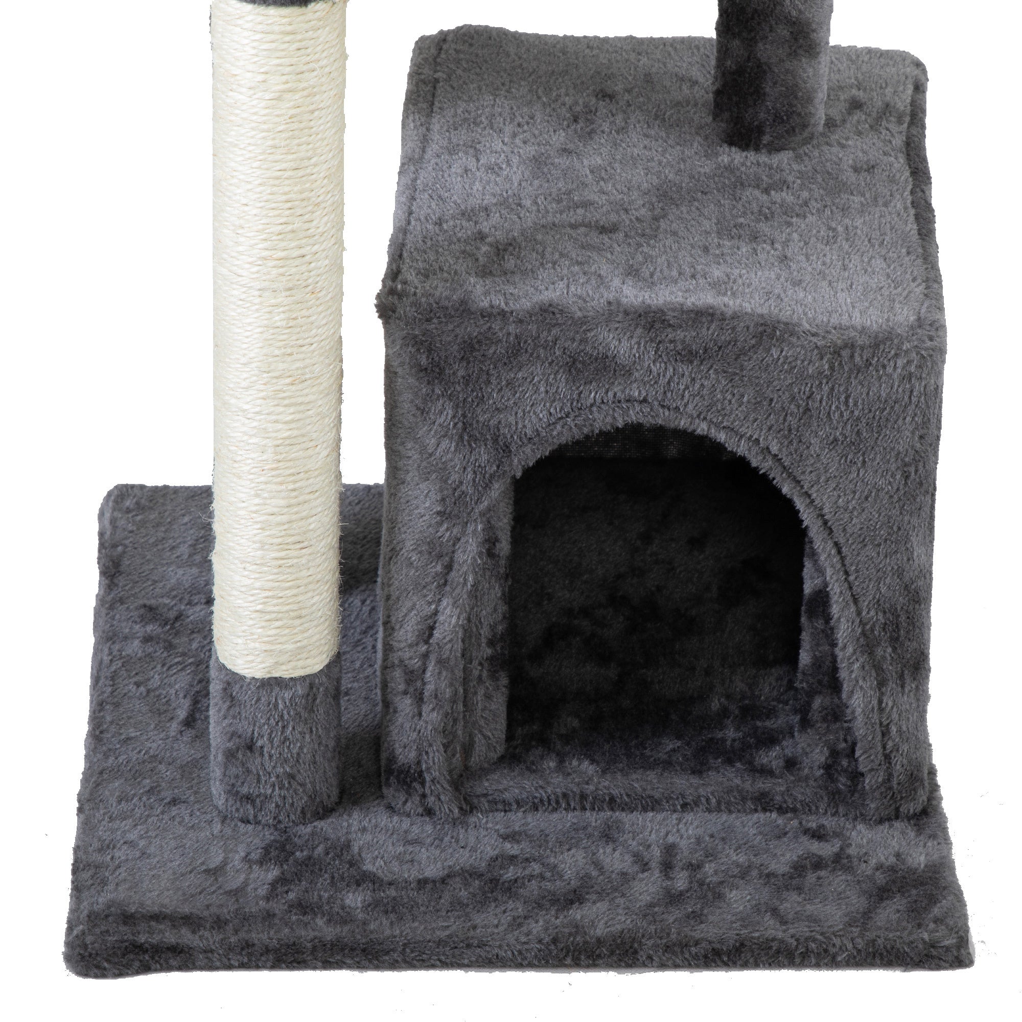 Double Level Cat Tree Stand House Furniture Kittens Activity Tower Posts Kitty Pet Play House