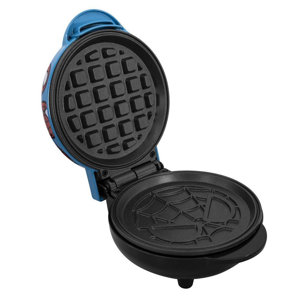 Uncanny Brands Marvel Red and Blue Spider-Man Mini American Waffle Maker WM3-MVC-SMC