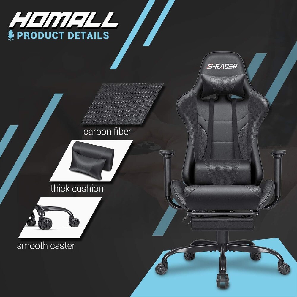 Gaming Chair with Footrest   Ergonomic Desk Chair