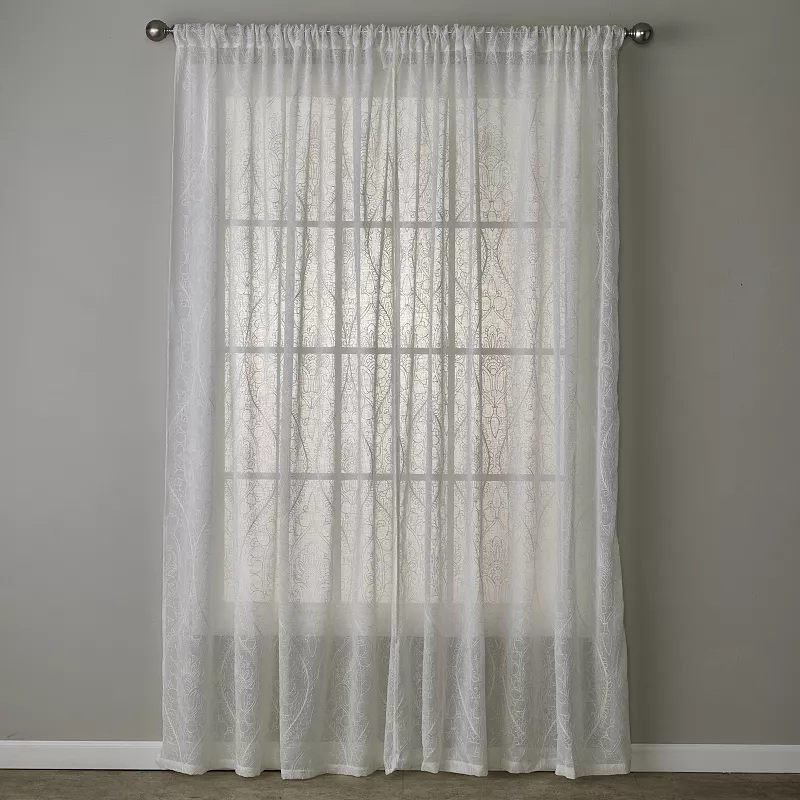 SKL Home Isabella Lace 1-panel Window Curtain