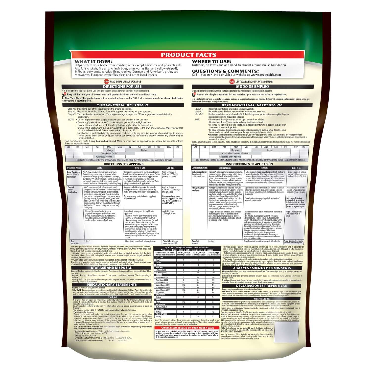 Spectracide Triazicide for Lawns Insect Killer Granules 10 lb