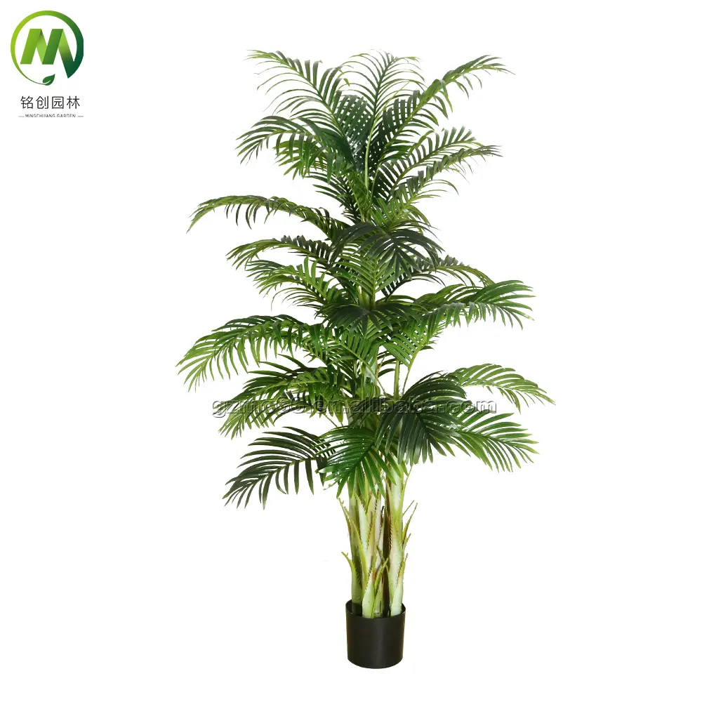 1.5m Nearly natural faux artificial kwai plant bonsai tree plastic artificial palm tree for home decor garden supplies