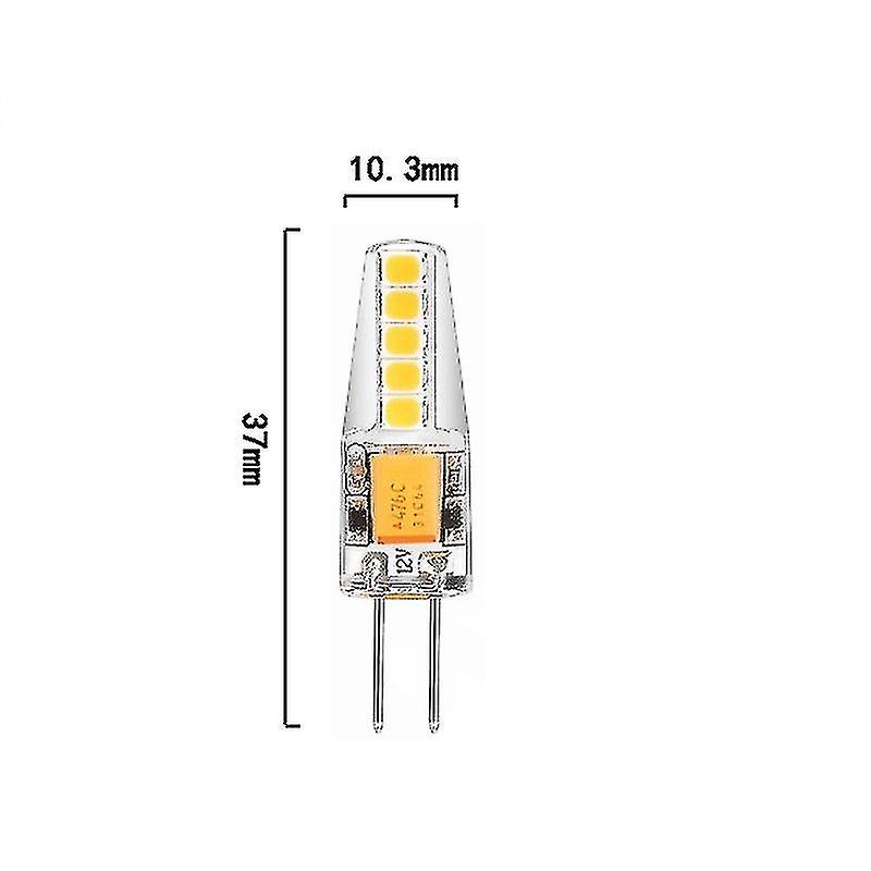 4pcs G4 Led Bulb Light Jc Type Bi Pin Base Bulb Ac/dc 10led 2w Equivalent G4 Halogen Bulbs