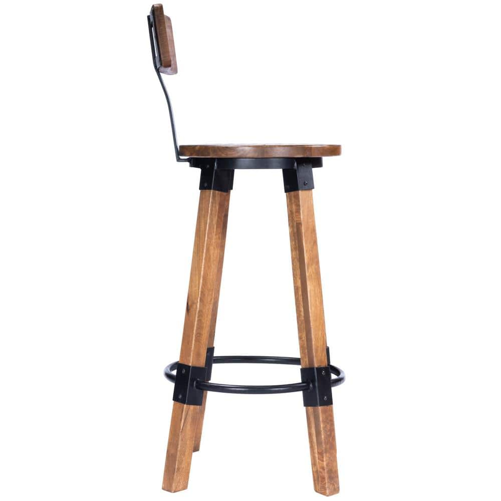 Butler Specialty Company Mountain Lodge Wood and Metal Bar Stool 42.0 in. H x 15.0 in. W x 15.0 in. D 5480330