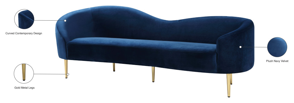 Ritz Camel Velvet Chair   Midcentury   Sofas   by Meridian Furniture  Houzz