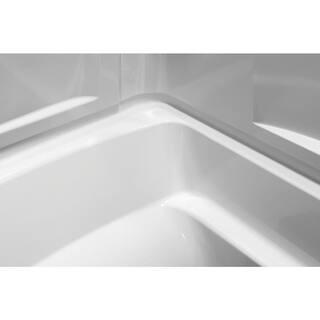 STERLING Ensemble 32 in. x 60 in. x 74 in. Bath and Shower Kit with Right-Hand Drain in White 71220120-0