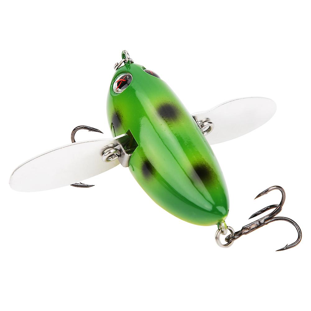 6cm/12.7g Abs Plastic Artificial Fishing Lure Gold Wing Bait Sea Hard Lures Fishing Tackle Accessory2#