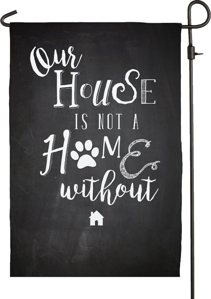 Custom Personalization Solutions Our House Is Not A Home Without A Dog Personalized Garden Flag