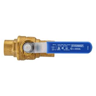 Everbilt 34 in. Brass Sweat x Sweat Full Port Ball Valve 107-454EB