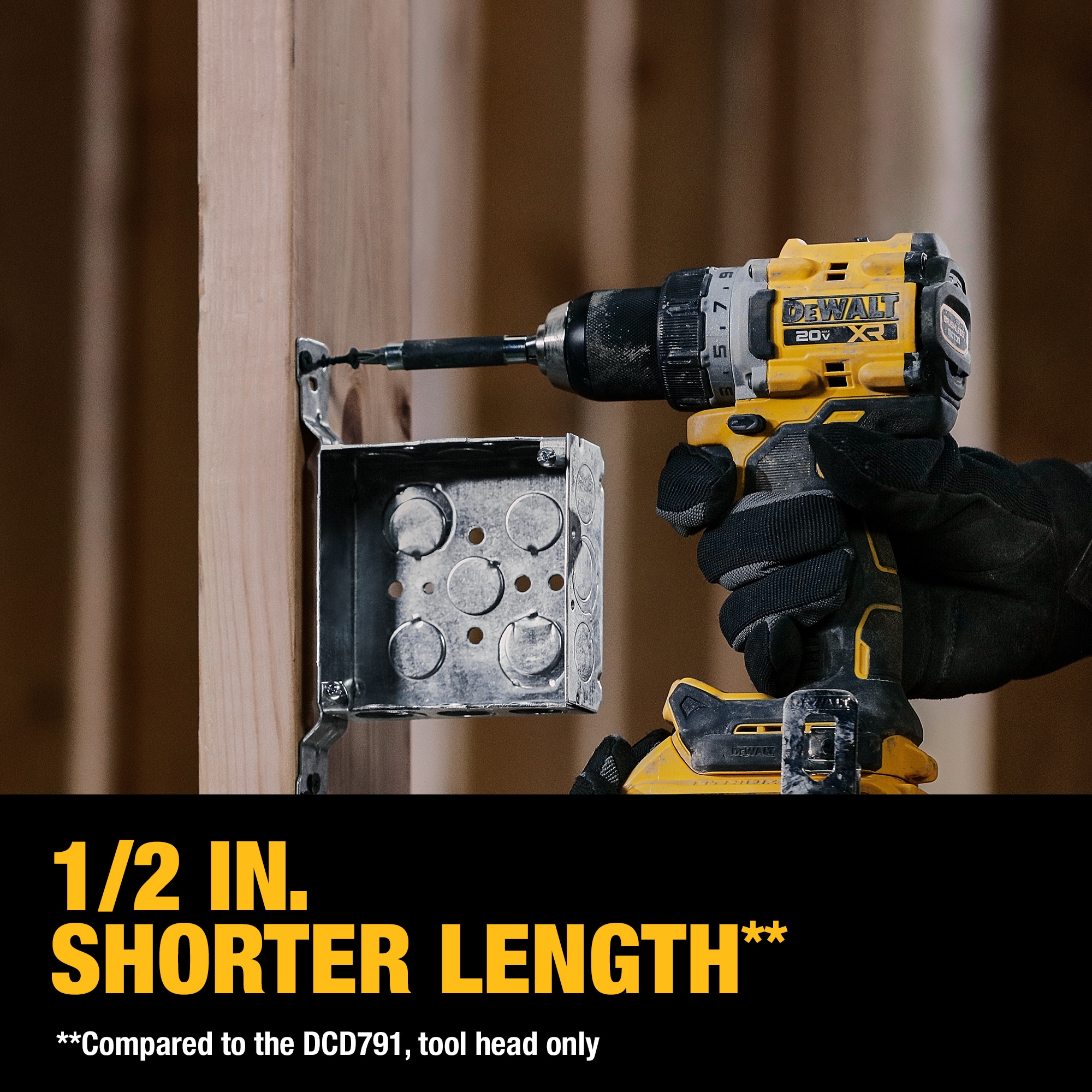 DEWALT 20V MAX XR Brushless Cordless 1/2 in. Drill/Driver and 1/4-in Impact Driver Kit