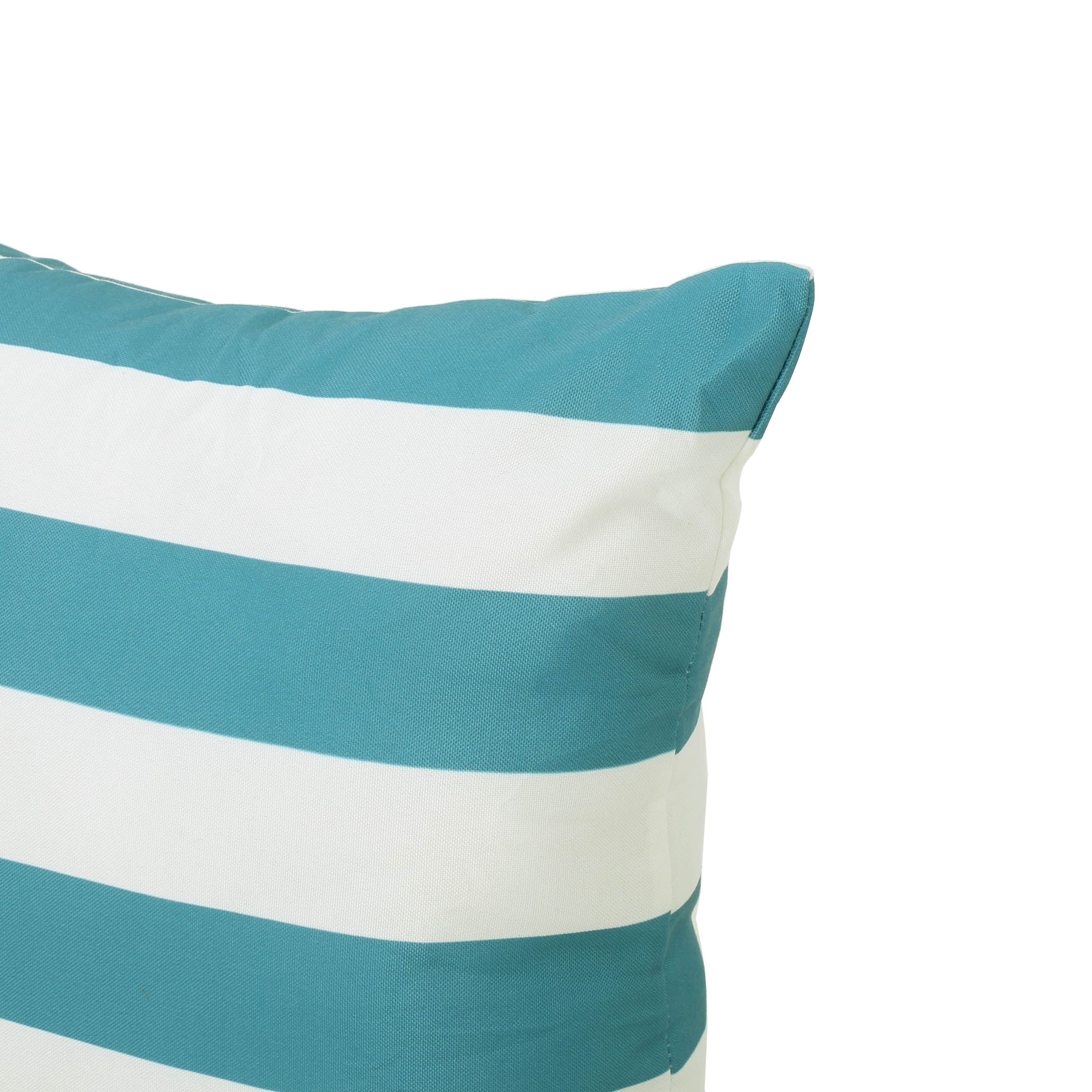 La Mesa Indoor Striped Water Resistant Square Throw Pillow