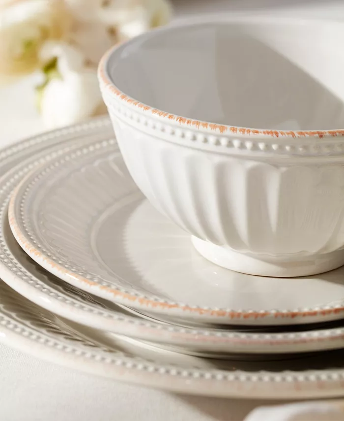 Lenox French Perle Groove 4-Piece Accent Plates Set