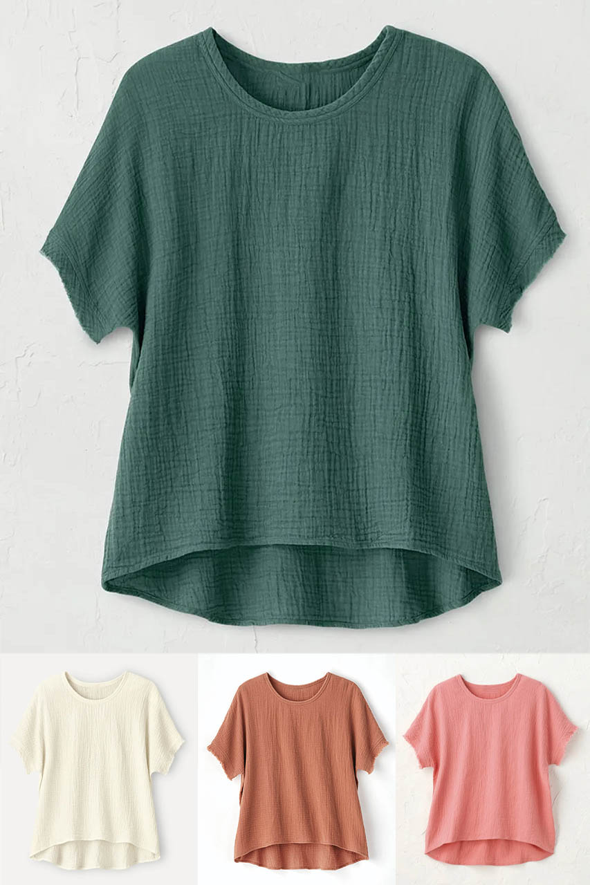 Summer Breeze Gauze Dolman Top