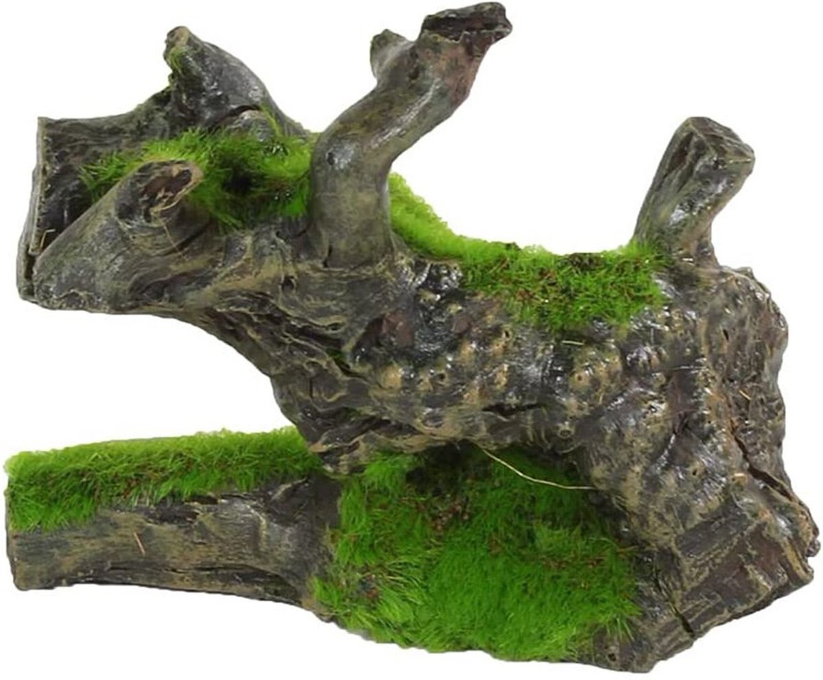 Penn-Plax Aqua-Flora 3-Piece Bundle Naturally Inspired Bogwood Fish Ornament， Multicolor