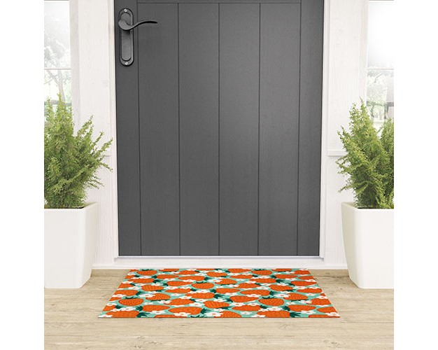 Avenie Strawberry Summer Welcome Mat society6