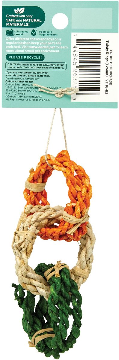 Oxbow Enriched Life Twisty Rings Small Animal Toy