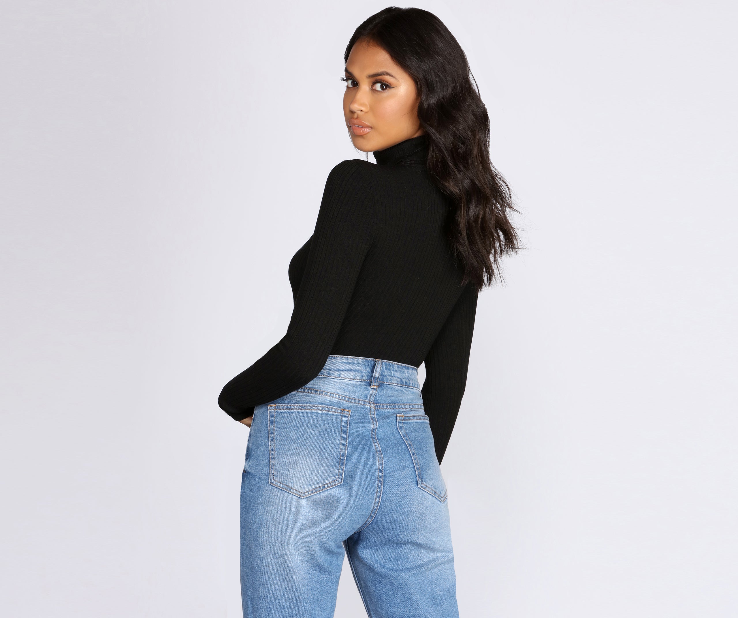 Keep It Cozy Turtleneck Sweater Bodysuit