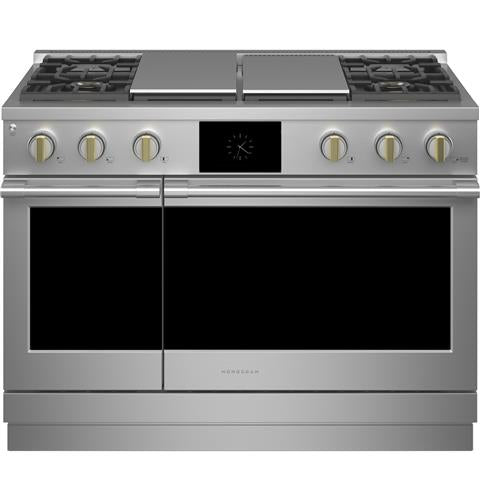 Monogram ZDP484NGTSS 48quot DualFuel Professional Range with 4 Burners