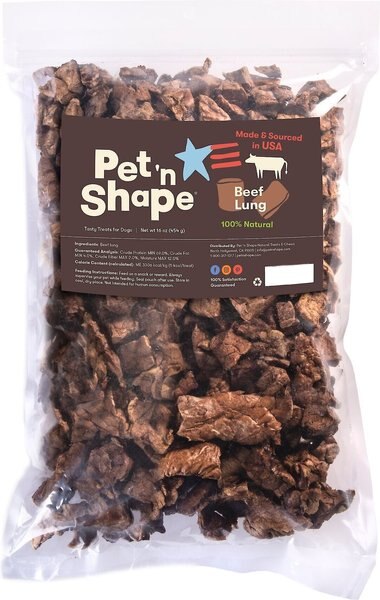 Pet 'n Shape USA All-Natural Grain-Free Chewz Beef Lungs Dog Treats