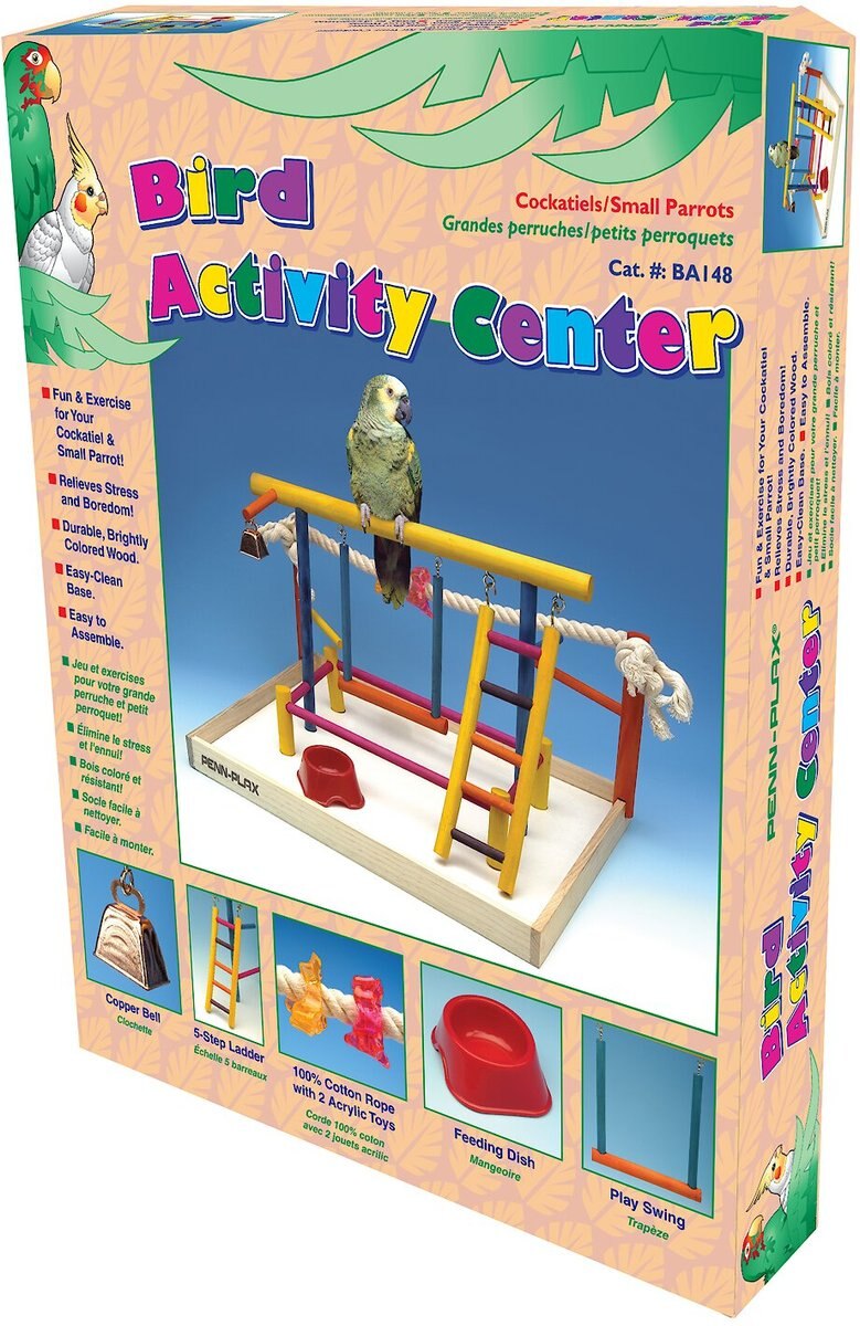 Penn-Plax Cockatiels and Medium Birds Wood Playpen