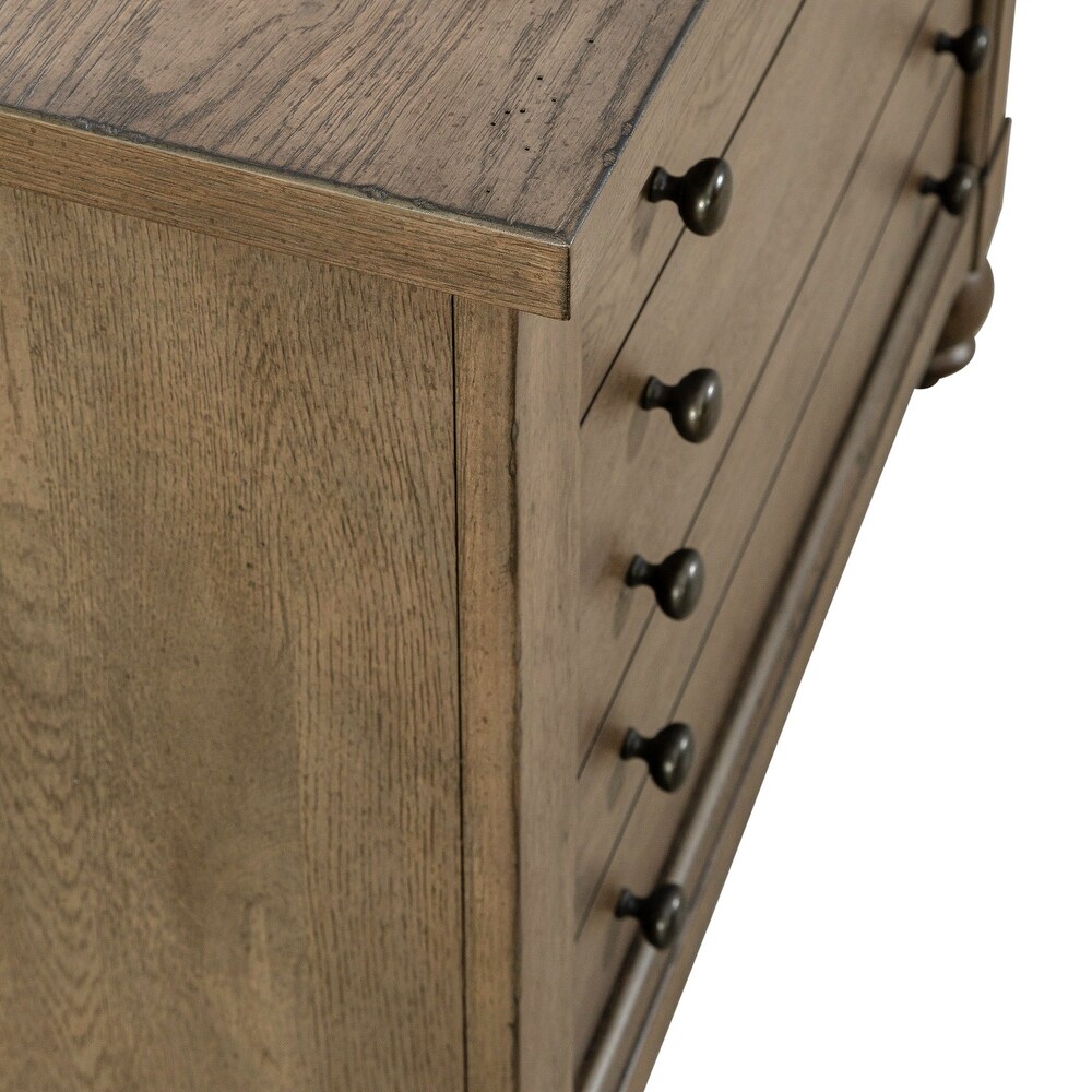 Americana Farmhouse Dusty Taupe Lateral File Cabinet