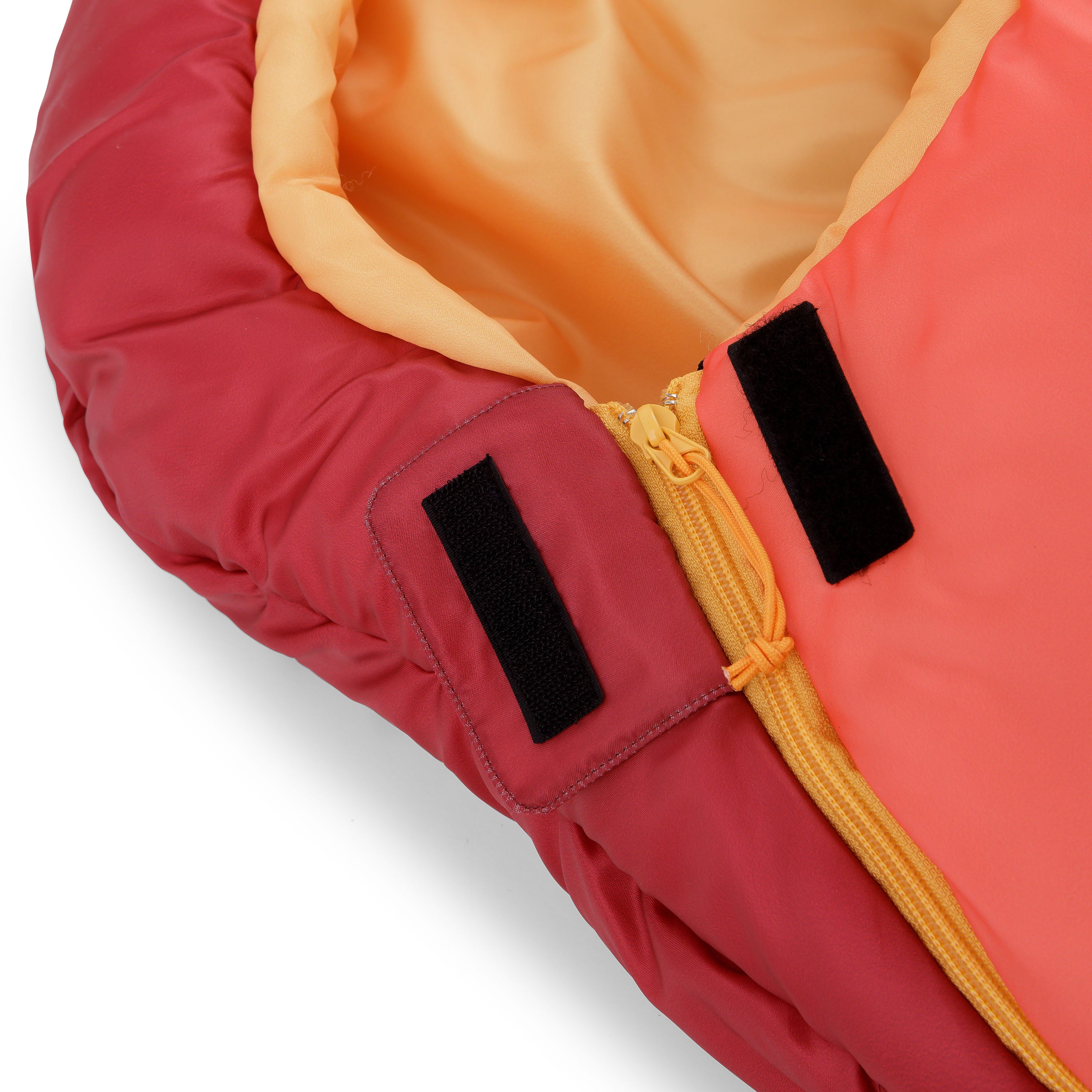 Firefly! Outdoor Gear Youth Mummy Sleeping Bag – Red/Orange (70 in. x 30 in.)