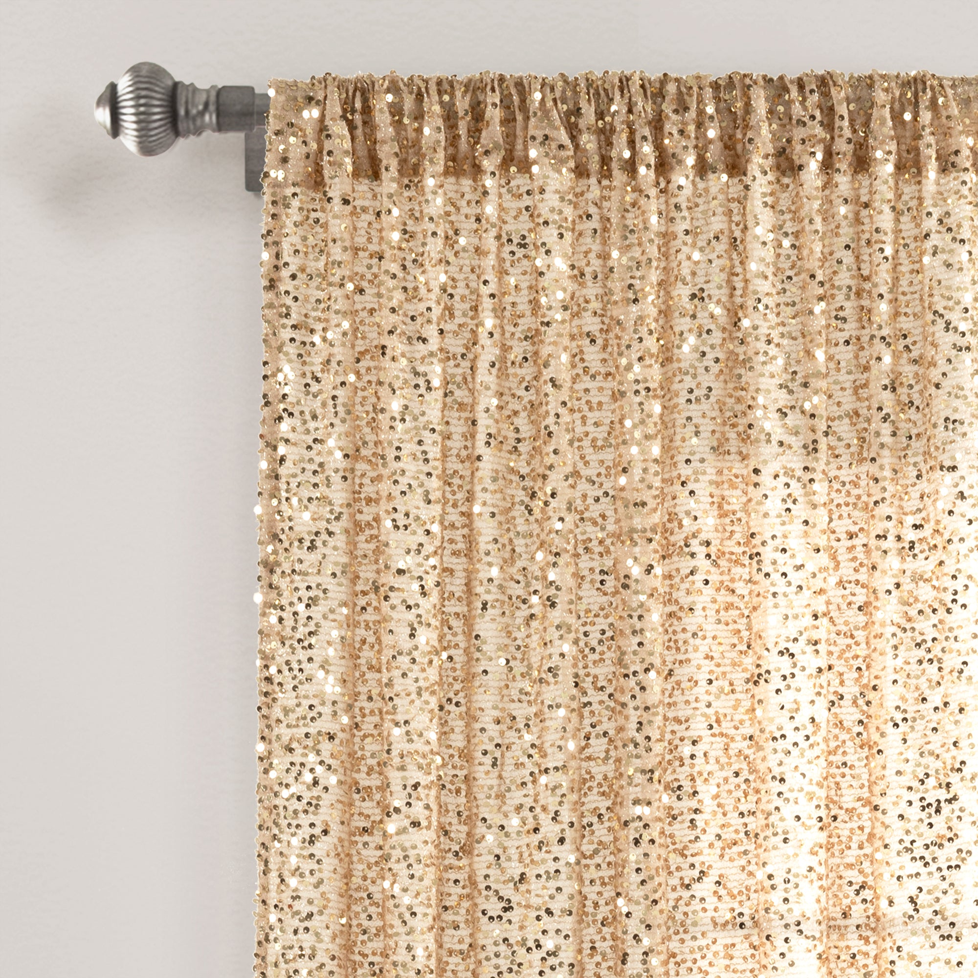 Ballgown Glam Sparkle Sequins Window Curtain Panel