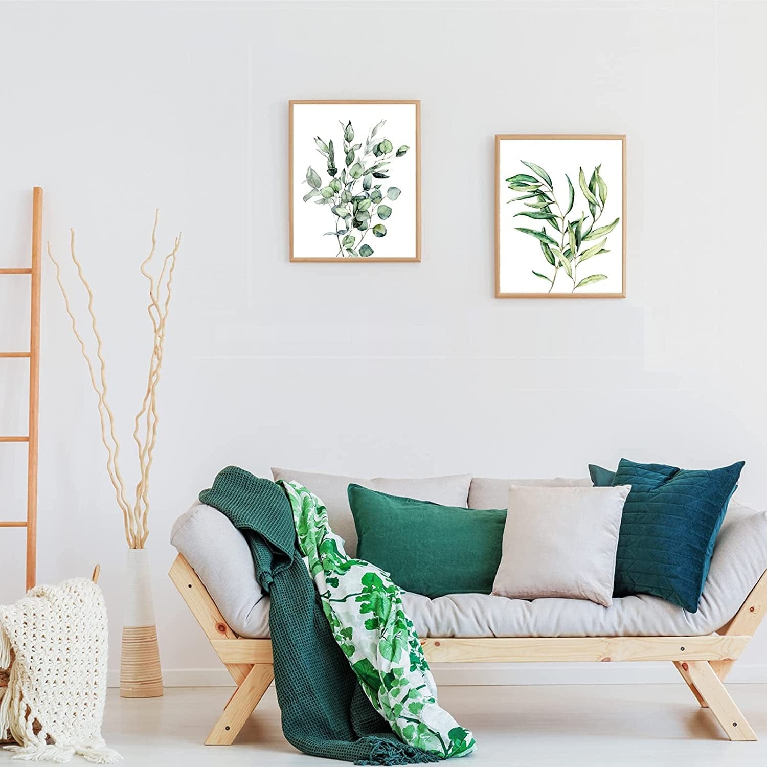 Zonon 9 Pieces Botanical Plant Wall Art Prints Eucalyptus Wall Decor B