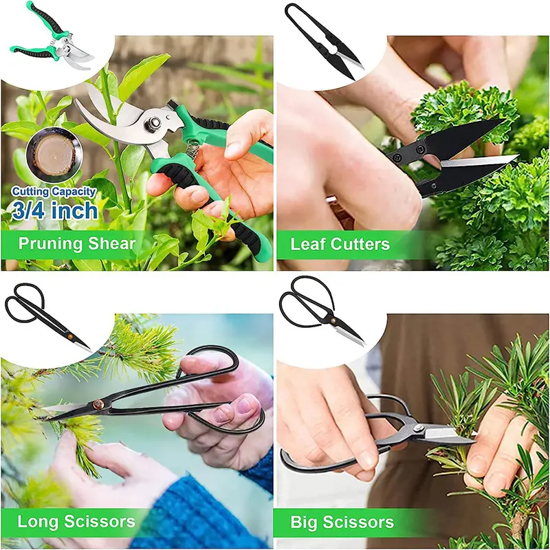 DD2027  In Stock 24pcs/set Garden Kit Suitable for Beginners Planting Heavy Duty Hand Tool with Case Gardening Bonsai Tool Set