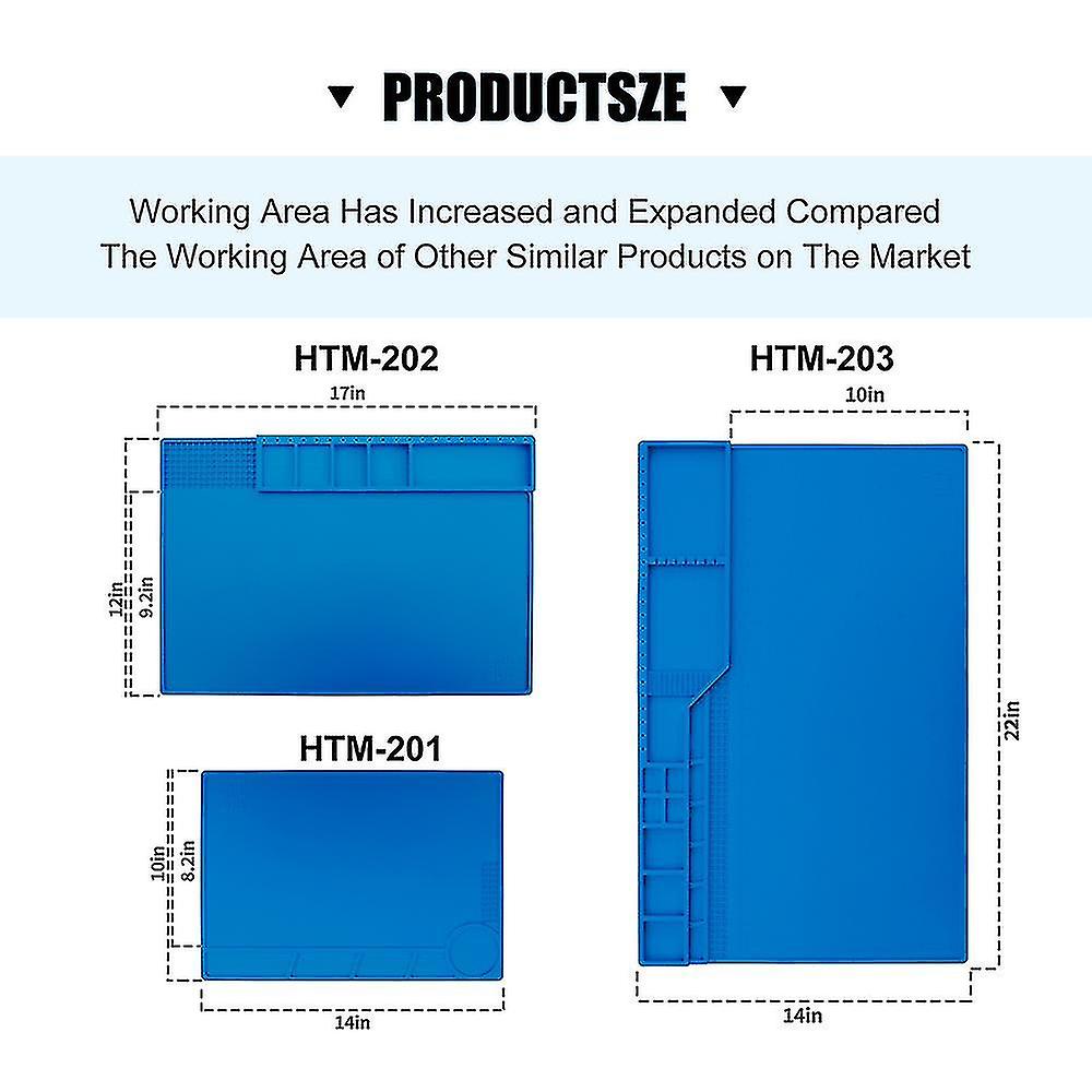 Naiwang Esd Heat Insulation Work Mat Soldering Station Iron Welding Repair Pad Magnetic Work Heat-resistant Mat Bga Insulator Platform