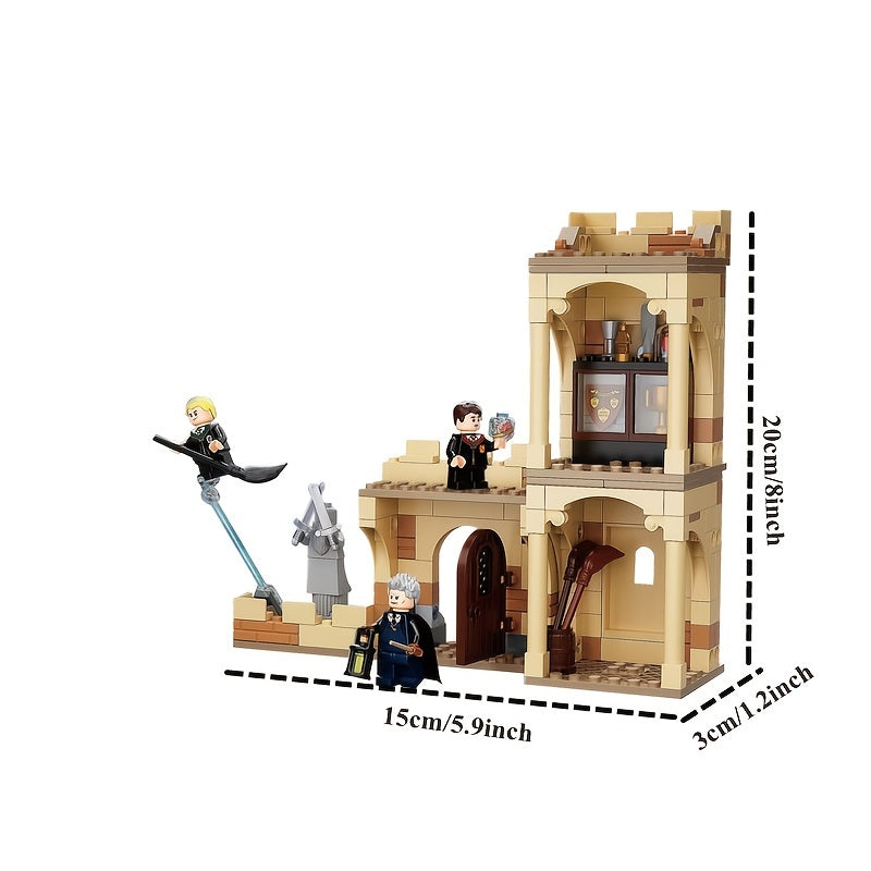 Hot Movie Magic Series Assembles Building Blocks Compatible With Lego 76395 Hogwarts First Flying Lesson Harry Brick Blocks Toys Kid‘s Gifts  A Good Educational Toy Gift For Children