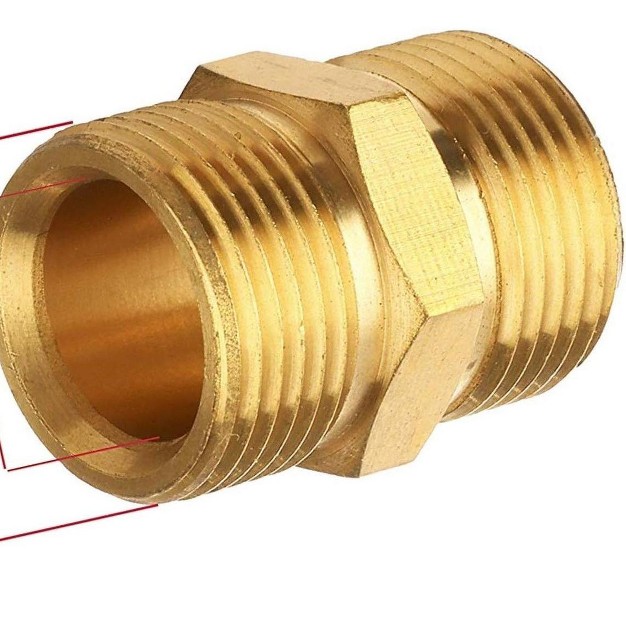 Edou Direct M22 15mm Male Thread To M22 14mm Female Fitting Pressure Washer Coupler