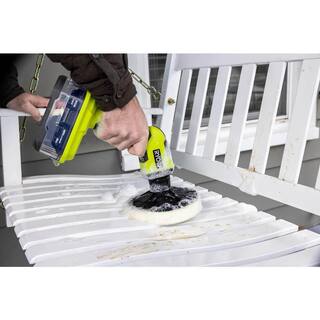 RYOBI ONE+ 18V Cordless Power Scrubber (Tool Only) with 6 in. 4-Piece Microfiber Cleaning Kit P4510-A95MFK2