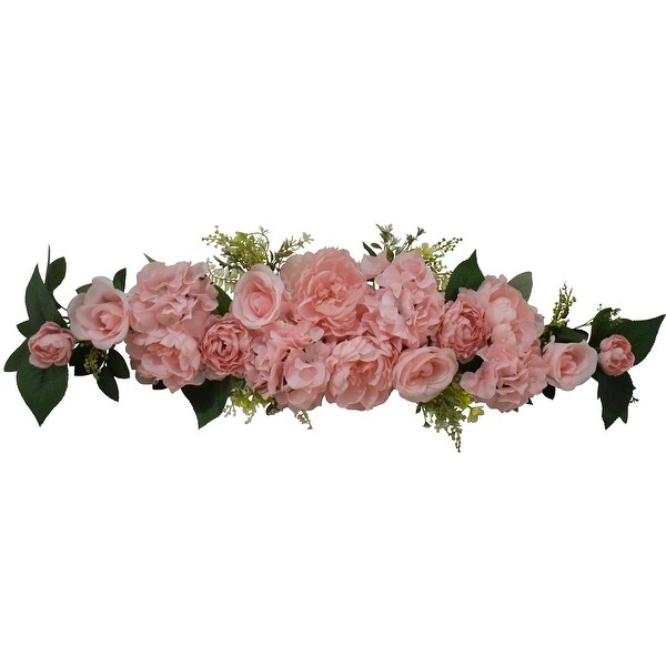 32 Pink Peony Rose Hydrangea Swag