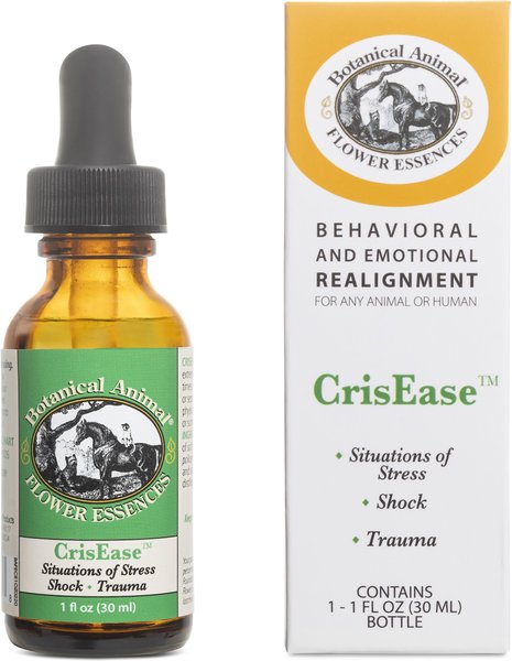 Botanical Animal Flower Essences CrisEase Calming Pet Supplement， 1-oz bottle