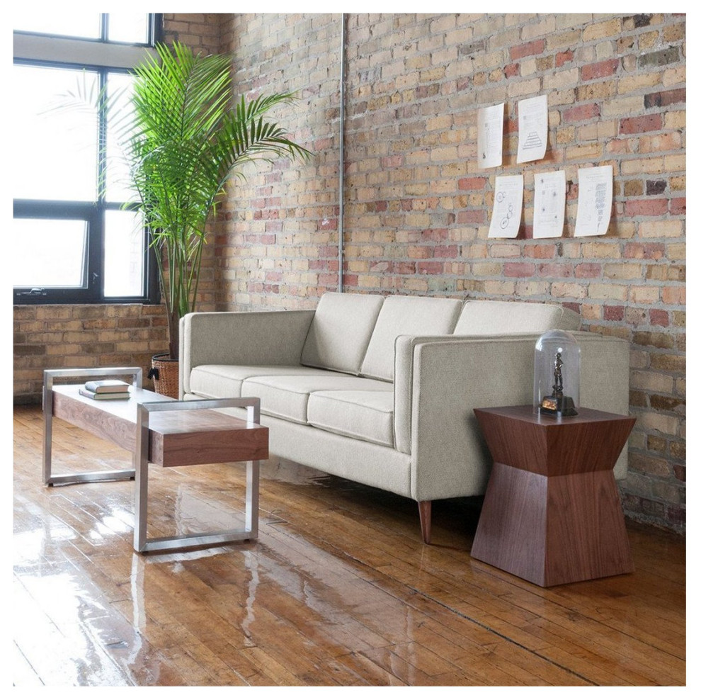 Adelaide Sofa Andorra Pewter   Midcentury   Sofas   by Old Bones Co.  Studios  Houzz