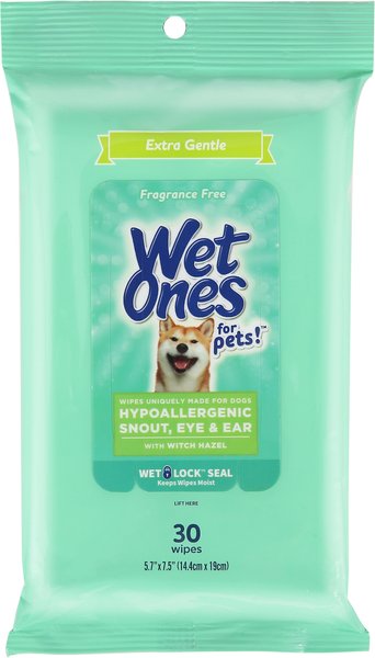 Wet Ones Face Dog Wipes， 30 count