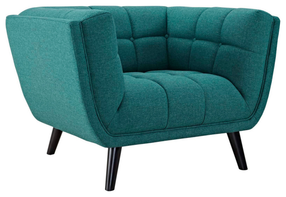 Alex Teal Upholstered Fabric Armchair   Modern   Armchairs And Accent Chairs   by Rustic Home Furniture Deco  Houzz