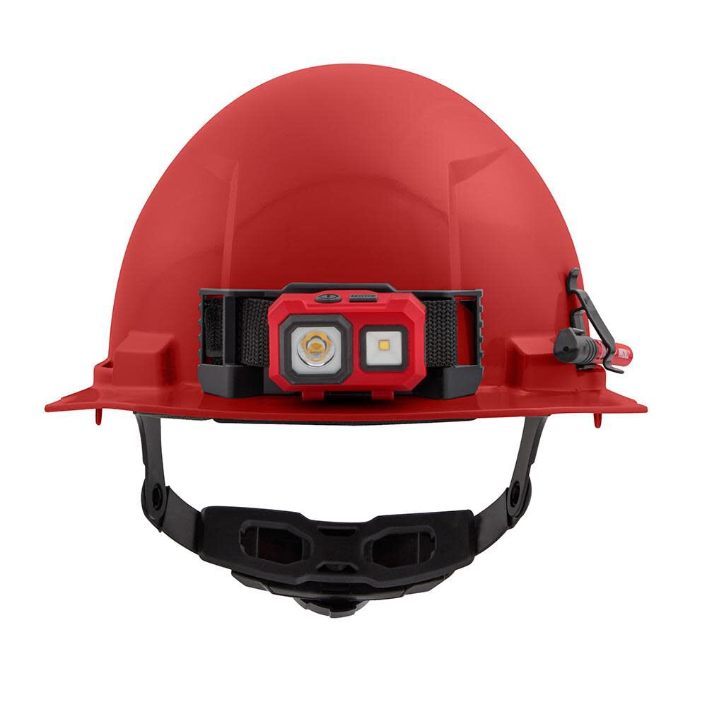 MW Red Front Brim Hard Hat with 6pt Ratcheting Suspension Type 1 Class E 48-73-1128 from MW