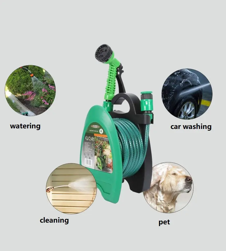 China Factory Supply Hose Reel High Pressure  Irrigation Cart With Wheels Garden Water Hose Reel Cart