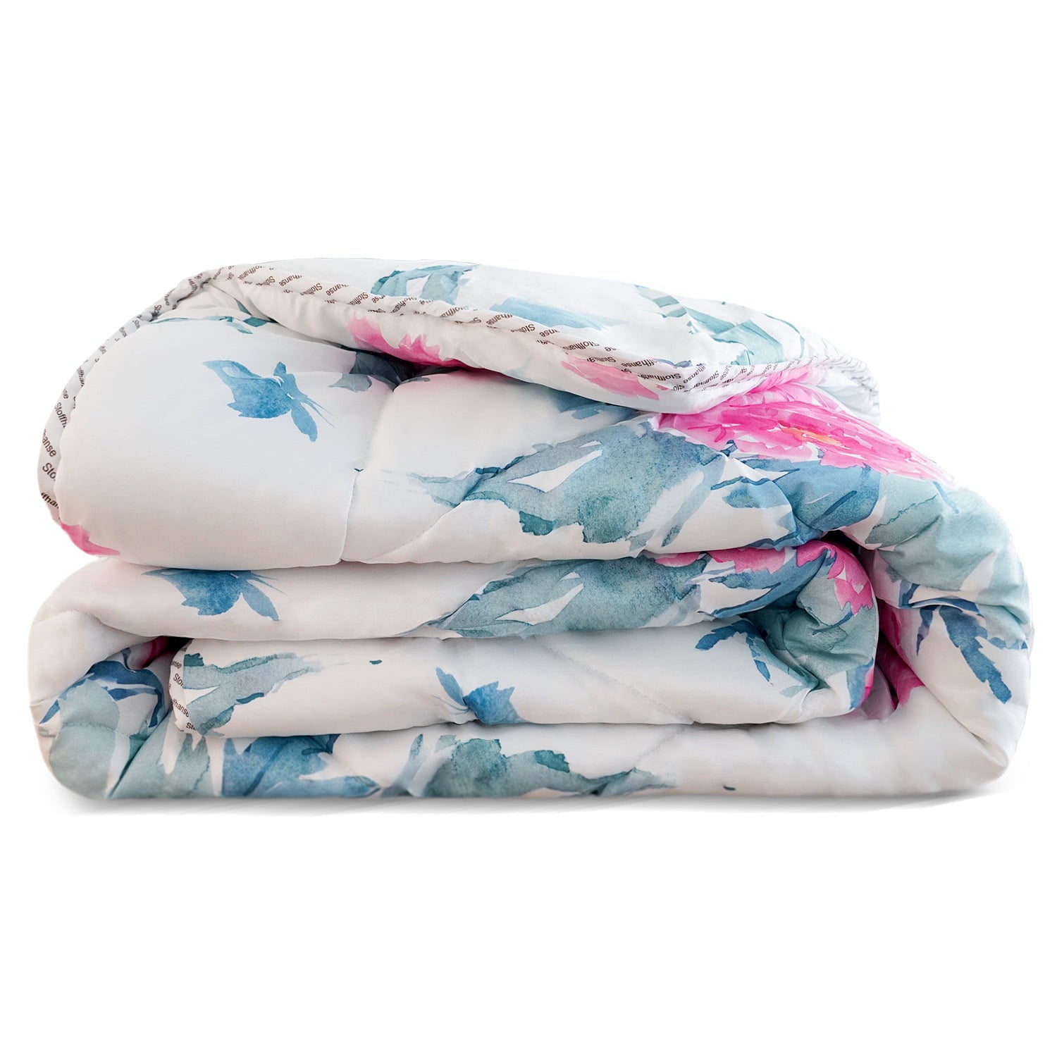 Swtroom Twin Comforter Quilted Comforter Quilt Floral Lightweight Bedding Set Microfiber Soft All Season Pink Floral Twin Size 2 Pack