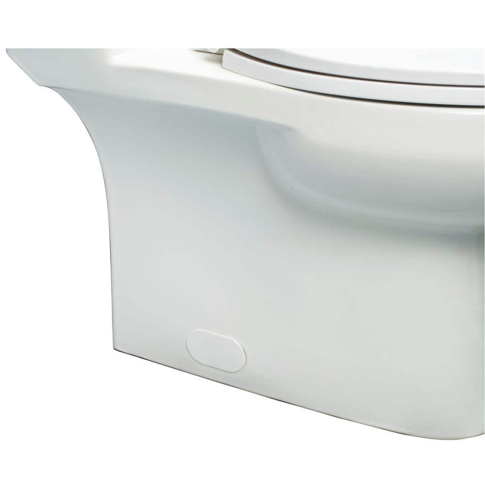 Foremost 1Piece 128 GPF Single Flush Elongated Toilet FM trim in White with Slow Close Toilet Seat Included