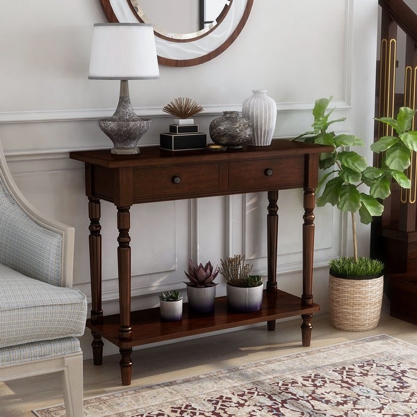 Furniture of America Jeln Traditional 38-inch 1-shelf Console Table