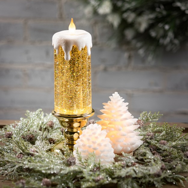 Glitter Tree Led Candle