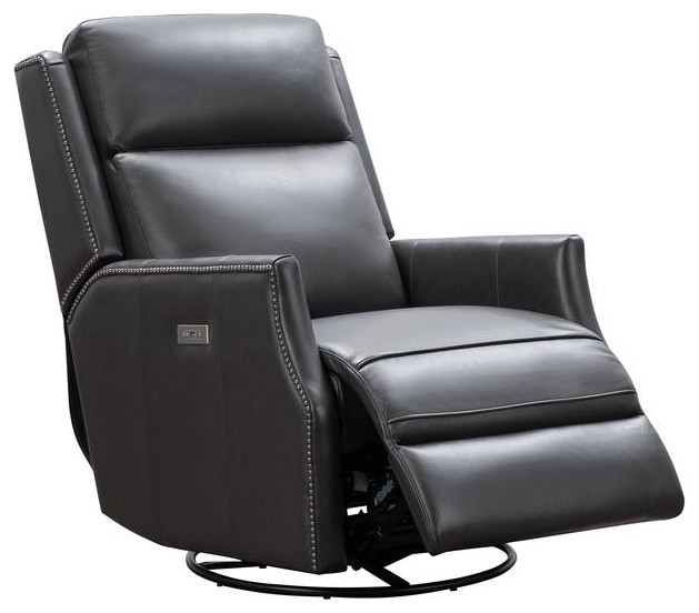 8PH 4003 Cavill Swivel Glider Recliner  Gray   Contemporary   Recliner Chairs   by BisonOffice  Houzz