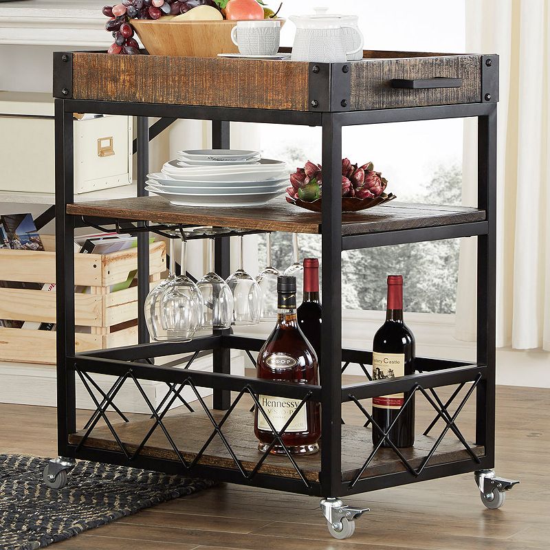 HomeVance Derry Bar Cart