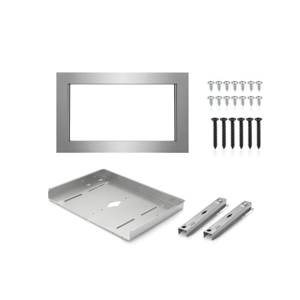 FRIGIDAIRE GALLERY 30 in. Trim Kit for Built-In Microwave Oven in Stainless Steel GMTK3068AF