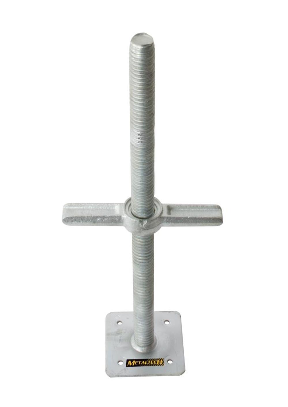 24-in Galvanized Leveling Jack with Plate (Solid)