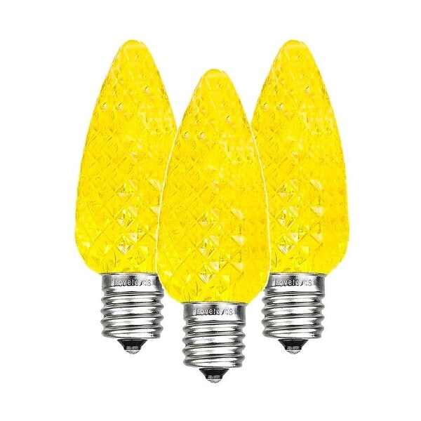 25 Pack C9 LED Outdoor Christmas Replacement Bulbs，C9/E17 Base