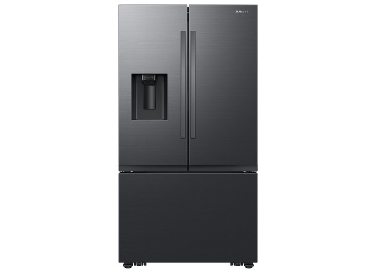  ADA 31 Cu. Ft. 3-Door French Door Refrigerator With Water and Ice Dispenser in Black Steel